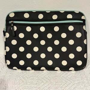 Studio C Mint Green with Dots Two Pocket Laptop Sleeve